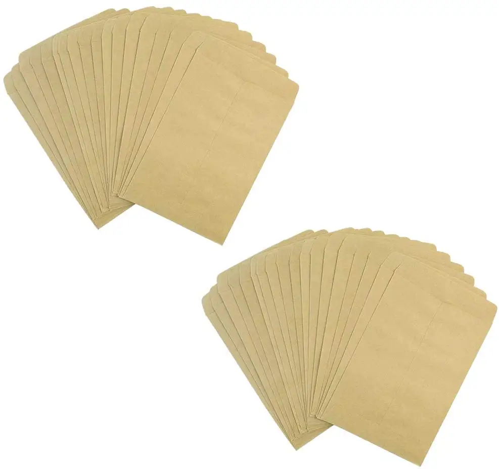 Envelopes de papel envelope de envelopes de presente marrom reciclável