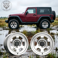 Jantes 6x139.7 Design Maille Argent Brossé 6x114.3/6x127/6x130/6x135 17x9J 6x5.5 16/17/18/19/20 pour Chevrolet Silverado