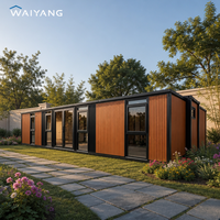 Modern Çift Kanatlı Genişletilebilir Katlanabilir Konteyner Ev 20ft 40ft Prefabrik Modüler Lüks Villa CE Sertifikalı Hızlı Kurulum Mobil Ev