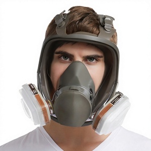 <span class=keywords><strong>Respirador</strong></span> de Cara Completa con Filtros P100 <span class=keywords><strong>para</strong></span> Soldadura, <span class=keywords><strong>Pintura</strong></span>, Trabajos en Madera, Máscara Antipolvo y Antigás - Product Image 1