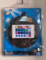 Bande lumineuse LED 54/60 LED, télécommande 24/44 touches, 5050 5V 12V, kit de bande lumineuse LED RGB