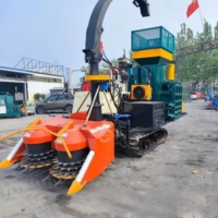 Mini ensilage fourrage maïs moissonneuse-batteuse maïs ensilage presse à balles et machine à emballer récolte à vendre