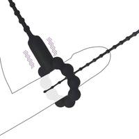 Vente chaude oeil de cheval stimuler l'urètre mur Vibration Masturbation piston garçons Machine Silicone urétral dilatateur Sex Toys