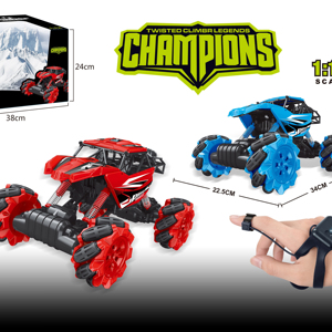 2.4G Remote Control Car Double Sided Twisted Climbing Car Hand Gesture Control RC Toy <span class=keywords><strong>Stunt</strong></span> Car with Light Music - Product Image 1