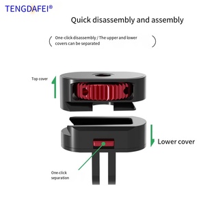Adaptador multifuncional de 1/4 pulgadas <span class=keywords><strong>Mini</strong></span> Base de liberación rápida 3 en 1 para cámaras de acción GoPro Hero11Xiaoyi GoPro13 DJI Osmo Action 12 - Product Image 2