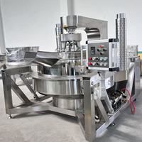 Ligne de production industrielle de pop-corn, machine automatique pour la fabrication de pop-corn au caramel et au beurre salé