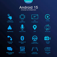 Topnavi IPS écran tactile 9 pouces Autoradio universel lecteur DVR stéréo de voiture Android 15 autoradio avec petit bouton