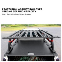 Porte-bagages de toit en aluminium avec barre anti-roulis pour véhicules 4x4 Hilux Revo Vigo Rocco Nissan Toyota Navara Tundra Amarok