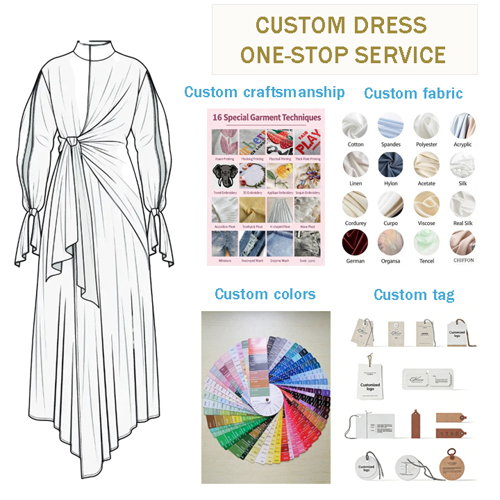 High Quality Brands Garment Cut and Sew Design Women Clothing Custom Apparel Design Service Manufacturers Designer Clothes