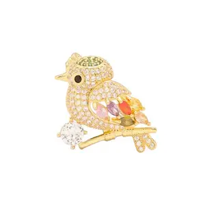 Wholesale Antique Style Scarf Clip Jewelry Bird Brooch Pin Women Custom Broches Special