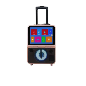 Thông Minh Máy karaoke video Loa di động với màn hình <span class=keywords><strong>Android</strong></span> 12 hệ thống giải trí ngoài trời HD Màn hình LCD Xe đẩy Loa - Product Image 1