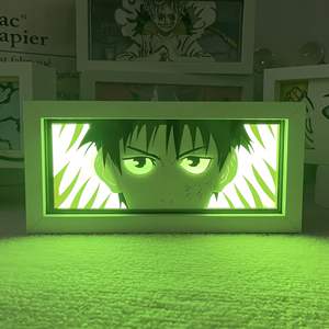 Boîtes lumineuses Anime GOJO RGB multicolores, lampe LED à découpe de papier, figurines de dessins animés faites à la main, lumière pour la décoration de la chambre, cadeau pour les otaku - Product Image 2