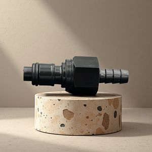 BRT 1/4'' 5/16" 3/8'' ID POM <b>Quick</b> Disconnect Barb <b>Connector</b> In-Line Shut Female Coupling Body Pipe Fittings 316SS - Product Image 2
