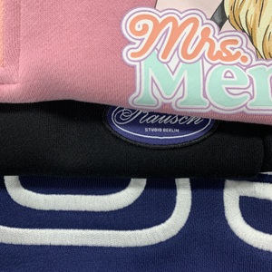 เสื้อสเวตเชิ้ตคอกลมโอเวอร์ไซส์ทรงหลวม พิมพ์ลายพัฟฟ์ ปักลายตามสั่ง ขายส่ง สำหรับผู้หญิง - Product Image 6