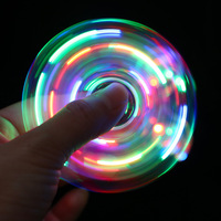 Oferta Especial: Spinner LED Luminoso Transparente, Juguete Antiestrés de Neón para Fiestas