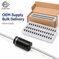 Diode redresseuse axiale haute stabilité 1000V 10A à faible fuite, à trou, industrielle pour systèmes d'alimentation intensifs, puissance maximale 35W