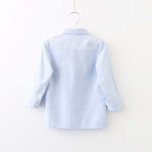 Kid's <b>Light</b> Color Stylish Formal Designs Embroidery <b>Cheap</b> Shirts Made in China - Product Image 2