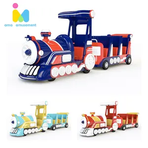 AMA Kids Indoor Miniature Train Kiddie Amusement Ride Electric For Outdoor Train Ride For Sale