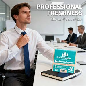 Реминерализующая жевательная резинка супер мятный ксилит, свежая, без сахара для здоровья зубов - Product Image 3