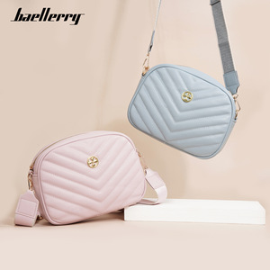 กระเป๋าสะพายข้างผู้หญิง Baellerry ทรงสี่เหลี่ยมเล็ก ป้องกันการโจรกรรม พกพาสะดวก ใช้ได้ทุกวัน สีพื้น ดีไซน์เย็บตะเข็บ รุ่นซัมเมอร์ 2025 - Product Image 2