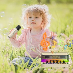 Machine de <span class=keywords><strong>karaoké</strong></span> portable Bluetooth MT-VIKI avec 2 micros sans fil, lumières RGB, légère - Product Image 4