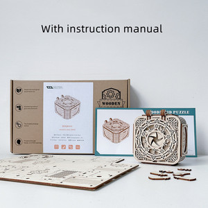 Bộ Xếp Hình 3D Bằng Gỗ Dán Chất Lượng Siêu Đẹp Cho Trẻ Em Người Lớn Hộp Nhạc Câu Đố 3D, Bộ Ghép Hình Cơ Học Bằng Gỗ Tự Làm - Product Image 4