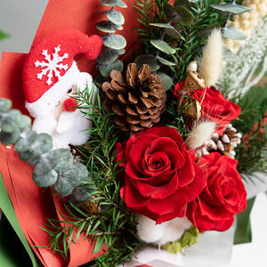 <span class=keywords><strong>Rose</strong></span> éternelle bricolage ours en peluche poupée fait à <span class=keywords><strong>la</strong></span> main cadeau de noël lumière LED mousse finition préservée pour petite <span class=keywords><strong>amie</strong></span> amis pour <span class=keywords><strong>la</strong></span> fête des mères - Product Image 3