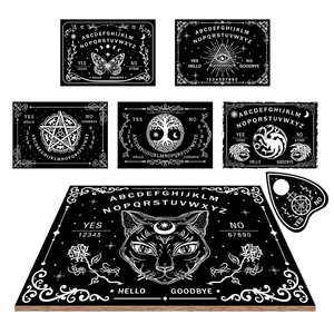 Nouveau moderne abstrait soleil lune oeil Tarot conseil vie arbre en bois énergie Communication jeu de société radiesthésie Divination conseil parlant - Product Image 3