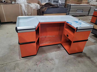 Vente Chaude Comptoir de Caisse pour Supermarchés et Magasins de Détail Table de Caisse au Design en Pierre en Bois MDF Durable