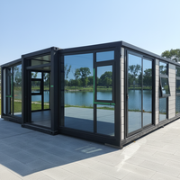 Maison préfabriquée extensible en acier écologique contemporaine de 20 pieds et 40 pieds avec cuisine, chambre, villa, maison préfabriquée de luxe mobile