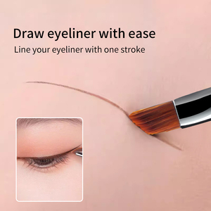 LMLTOP cepillo delineador de <span class=keywords><strong>ojos</strong></span> en ángulo plano B0481 cabeza inclinada suave pelo de nailon <span class=keywords><strong>ojos</strong></span> cepillo de maquillaje único para labios ceja cepillo cosmético - Product Image 3