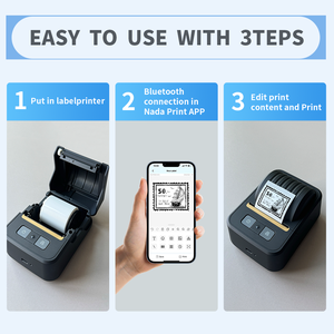 Xách tay nhỏ thương mại máy in nhãn N20 điện thoại di động kết nối Bluetooth inkless nhiệt Nhãn dán nhãn máy - Product Image 2