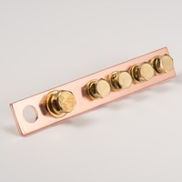 Barre omnibus en cuivre pour connexion neutre Earth Link, épaisseur 2mm 3mm 4mm, avec vis