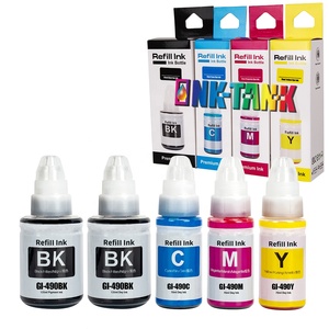 Tinta de Recarga Compatible Premium a Base de Agua INK-TANK GI490 GI-490 para Impresoras <span class=keywords><strong>Canon</strong></span> <span class=keywords><strong>PIXMA</strong></span> G3411 G2411 <span class=keywords><strong>G2400</strong></span> G3410 - Product Image 1
