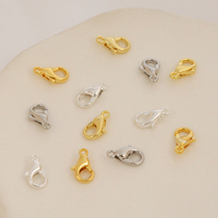 Fermoir rond en alliage plaqué or 18 carats pour portefeuille, bracelet, collier, fabrication de bijoux DIY