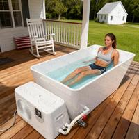 Refroidisseur d'eau intelligent 1HP Ultra Ice Bath avec contrôle Wi-Fi, filtre et ozone intégrés, pour bain froid, contrôle via application Wi-Fi