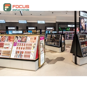 Modern Shop Interior <b>Lockable</b> Floor Display Stand One Stop Solution Cosmetic Display <b>Cabinet</b> - Product Image 3