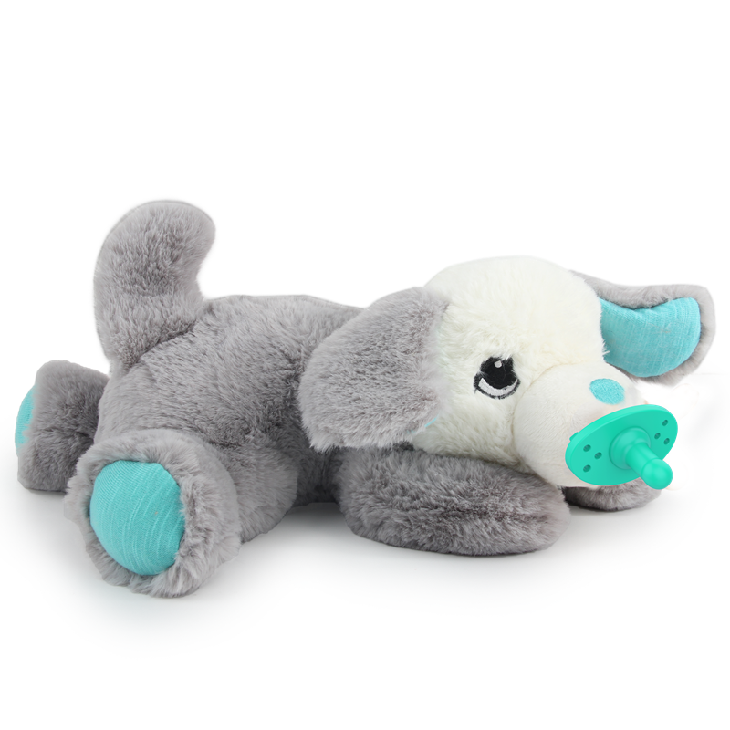 Chupete caliente Buddy Heartbeat Toy-Gris
