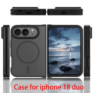 Étui magnétique N52 pour iPhone 18 <span class=keywords><strong>Duo</strong></span>, coque en TPU+PC, effet mat, protection contre les chocs - Product Image 1