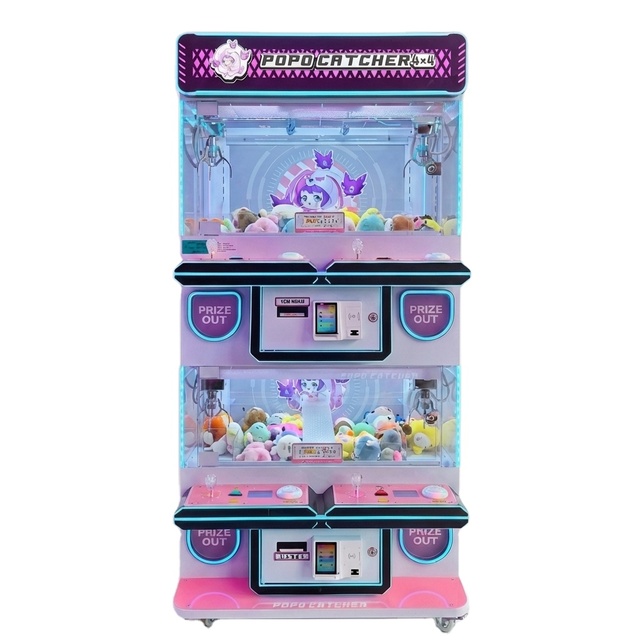 Multi-Station 4 Player Claw Machine Arcade Crane Game Coin Operated Commercial Claw Machine Coin Operated Claw Machine