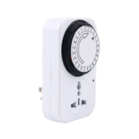 Soket Timer Mekanis Multi-fungsi Universal Outlet Plug in Timer Switch Siklus Harian Timer Mekanis yang Dapat Diprogram untuk Rumah