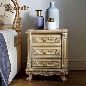 Venta de Fábrica, Juego de Muebles de Dormitorio de Lujo de Estilo Clásico Francés, Cama Doble de Madera de Abedul Maciza de Lujo, Estructura de Cama Ajustable - Product Image 4