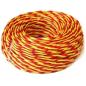 Rvs 2X2.5mm2 Pvc Platte Kabel Luidsprekerkabel Elektrische Draad Zwart En Rood