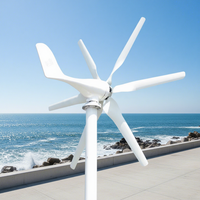 Éolienne horizontale personnalisée moins chère de 1 kW 800 W 12 V 24 V, générateur, système d'énergie solaire éolienne gratuit pour les fermes, coût