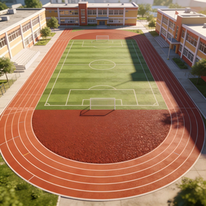 Granulés de caoutchouc EPDM hautement élastiques pour piste de course synthétique, surface de terrain de sport extérieur, revêtement de sol résistant à l'usure et antidérapant - Product Image 1