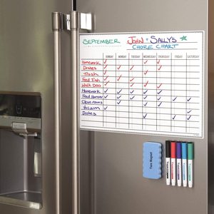 Whiteboard <b>Chore</b> Chart Magnetic Dry Erase <b>Chore</b> <b>Board</b>-Custom Printing & Size Family Refrigerator Weekly Planner - Product Image 1