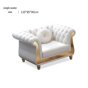 Sofá clásico americano antiguo Chesterfield para el hogar, oficina, Hotel, sofá, muebles de sala de estar, conjunto moderno de sofá de cuero genuino - Product Image 4