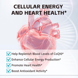 Suplemento para el Cuidado de la Salud, Cápsulas Blandas de CoQ10, Aumenta la Actividad Antioxidante, Mejora la Producción de Energía Celular con Coenzima Q10 - Product Image 5