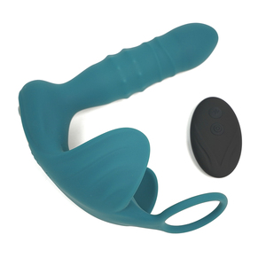 Sex Toys Voor Mannen Prostaat Massager Vibrator Vibrerende Stuwende <span class=keywords><strong>Dildo</strong></span> 'S Anale Butt Plug Met Haan Ring - Product Image 4
