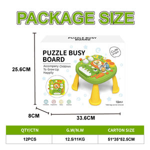 Lucky Toys STEM Baby Activity Center Escritorio Juego <span class=keywords><strong>de</strong></span> rompecabezas Dinosaurio eléctrico Mesa <span class=keywords><strong>de</strong></span> juego multiusos - Product Image 4